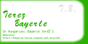 terez bayerle business card